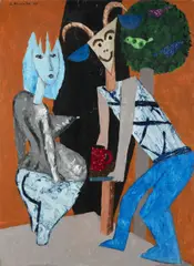 Ladislav Klusáček, Beer at Noon, 2018, acrylic, canvas