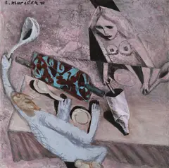 Ladislav Klusáček, Dinner, 2010, acrylic, canvas