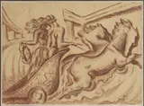 Jaroslav Herbst, Hippodameia, 1934, sanguine, paper