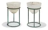 Walter Lamb, Planter Pedestal with Containers (2), c. 1950, Brown-Jordan Co