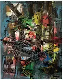 Harold Frank, Untitled, c. 1965, Mixed-media on panel