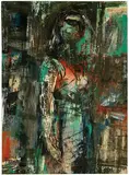 Harold Frank, Untitled (Woman), c. 1965, Mixed-media on panel