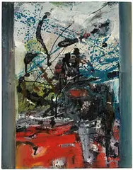 Harold Frank, Untitled, 1961, Oil on canvas with artist's frame