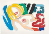 Tom Wesselmann, Big Blonde with Choker, 1992, 26-color screenprint on 4-ply natural white Archivart board