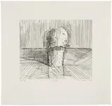 Wayne Thiebaud, Cone, Hardground etching on paper