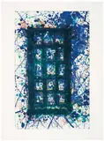Concert Hall Set II by Sam Francis, 1977, 4-color lithograph on Rives BFK paper, sold Feb 2016