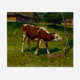 Matilda Browne, Cow, oil on canvas