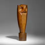 Ferdinand Parpan, La Chouette, patinated bronze
