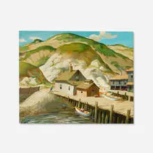 Henry Gasser, Summer Cove, oil on board
