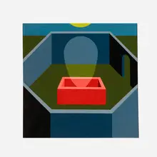 Clarence Carter, Night Garden, 1972, oil on paper