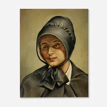 Clarence Carter, Portrait of a Woman in Blue, 1943, oil on Masonite