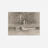 John Lear, Man on Dock, 1984, graphite on paper