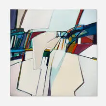 Untitled by Jimmy C. Lueders, 1973-74, oil on canvas, sold May 2023