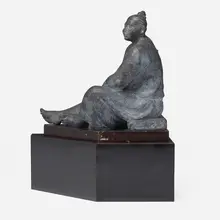 Armando Amaya, Mujer sentada, 1998, bronze