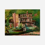 Hayley Lever, Beach House, oil on panel