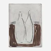 James Lechay, Two Bottles, 1994, oil on canvas