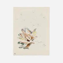 Floral Study by Dora Maar, 1976, ink on paper, sold May 2023
