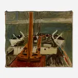 Myron Lechay, In the Gulf of Mexico aboard the S.S. Mormus, 1925, oil on canvas