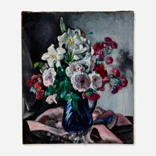 Martha Walter, Still Life with Flowers, oil on canvas
