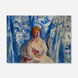 George Hallowell, Study for a Portrait of Ocea Cameron, oil on board