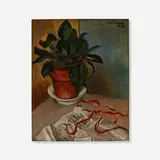 Hughie Lee-Smith, Still Life with Potted Plant, 1944, oil on canvas