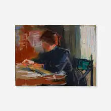 William Morris Hunt, Portrait of Julia Dabney, pastel on paper