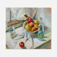 Grace M. Green, Still Life with Apples, 1930, oil on canvas