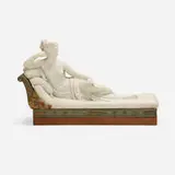 Carlo Fossi, Venus Victrix, carved marble, painted and gilt wood, beech