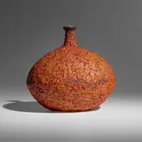 William and Polia Pillin, Vase, c. 1955, volcanic-glazed ceramic