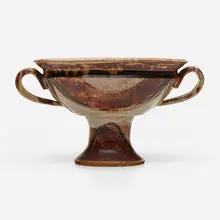 Coupe by Marguerite Wildenhain, c. 1955, glazed stoneware, sold Apr 2023