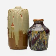 Patrick Nordström, Vases, set of two, 1912-22, glazed stoneware