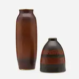 Carl-Harry Stålhane, Vases, set of two, c. 1950, glazed stoneware