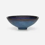 Bowl by Gertrud and Otto Natzler, glazed earthenware, sold Apr 2023