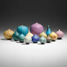 Rose and Erni Cabat, Collection of fourteen Feelies, 1970-85, glazed stoneware