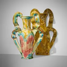 Betty Woodman, A Sweet Vase and Its Shadow, 1983, glazed earthenware