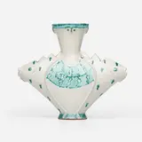 Walter Ostrom, Fish Vase with Liao Pot, 1991, glazed earthenware