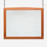 Wall mirror, model 910 by Gustav Stickley, c. 1904-07, oak, mirrored glass, sold Mar 2025