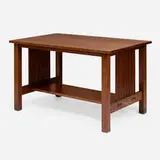 Gustav Stickley, Spindle library table, model 657