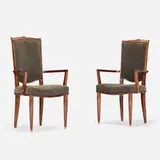 Jules Leleu, Armchairs, pair