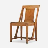 George Mann Niedecken, Chair from the Wisconsin State Normal Schools, c. 1909, oak