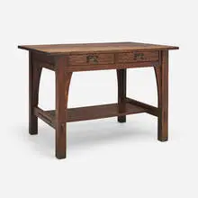 Library table, model 614 by Gustav Stickley, sold Dec 2024