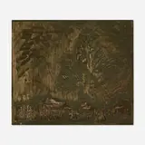 Gustave Baumann, October Night (original printing block)