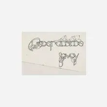 Archibald Knox, Programme Savoy (illuminated lettering for the Savoy Hotel, London), c. 1903, ink on paper