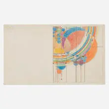 Frank Lloyd Wright, March, Balloons (maquette drawing for the Liberty magazine), 1926-27, pencil and crayon on paper