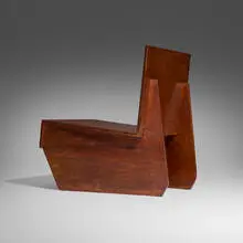 Frank Lloyd Wright, Usonian chair from the Joseph Euchtman House, Baltimore, Maryland, c. 1939, cypress plywood