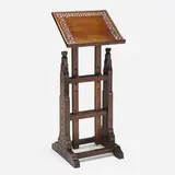 attribution Karl Arthur von Rydingsvärd, Lectern, c. 1900, carved walnut