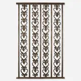 Samuel Yellin, Fine and Large Sketch in Iron (Repeating Hearts)