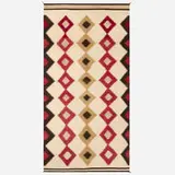 Red Mesa rug by Navajo & Diné, c. 1935, hand-woven wool, sold Dec 2024