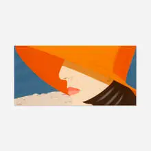Alex Katz, Orange Hat (from Alex and Ada portfolio), 1990, screenprint in twenty-four colors on paper
