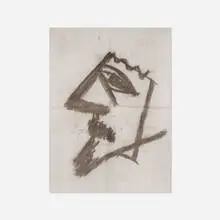 Joe Bradley, Untitled, 2014, ink on newsprint